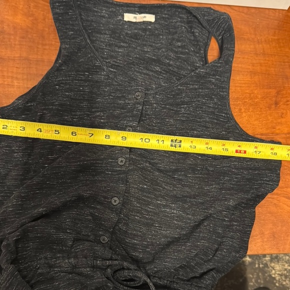 Madewell Grey and White Sleeveless Jumpsuit - Picture 3 of 7